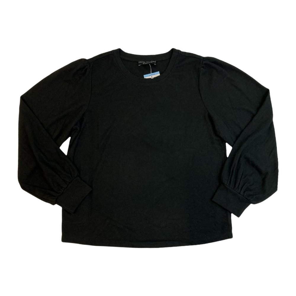 !!NWT!! Women's Black SOCIAL STANDARD Julia Brushed Sweater Top Medium
